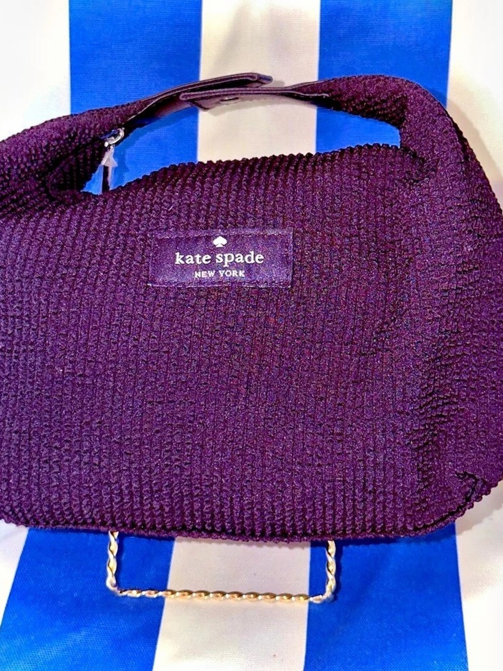 kate spade NEW YORK Knit Shoulder Bag in black Like New